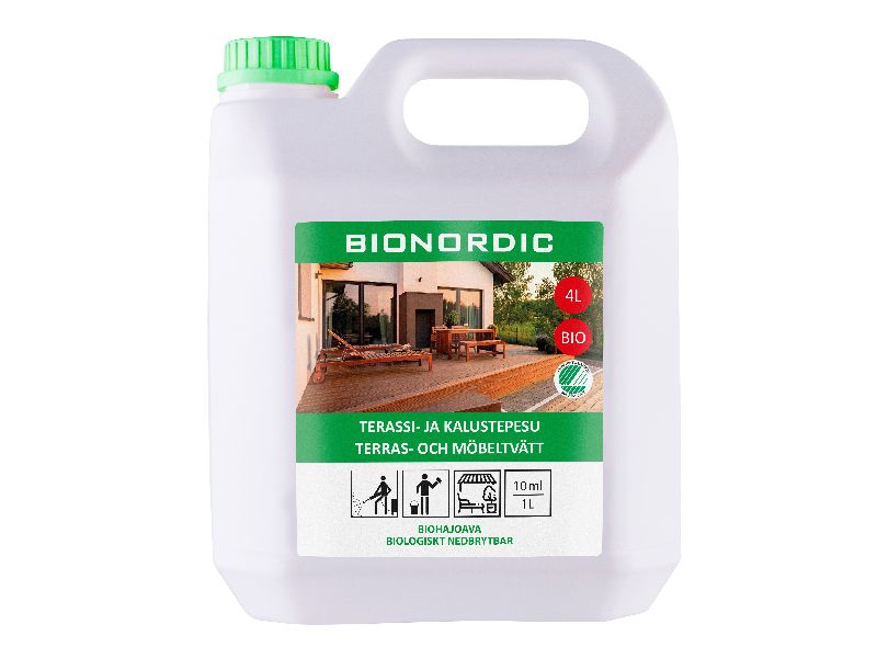 [91457] BIONORDIC Terassi- ja kalustepesu 4 L