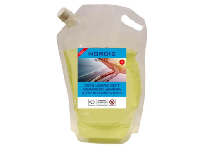 NORDIC Tuulilasinpesuneste KESÄ+ 3 L pussi